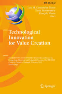 Technological Innovation for Value Creation : Third IFIP WG 5.5/SOCOLNET Doctoral Conference on Computing, Electrical and Industrial Systems, DoCEIS 2012, Portugal, Proceedings (IFIP Advances in Information and Communication Technology) 〈Vol. 372〉
