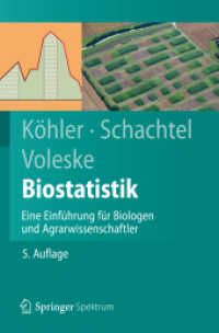 Biostatistik : Eine Einführung für Biologen und Agrarwissenschaftler (Springer-lehrbuch) （5TH）