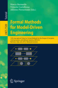 Formal Methods for Model-Driven Engineering (Lecture Notes in Computer Science) 〈Vol. 7320〉