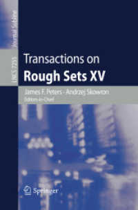 Transactions on Rough Sets XV (Lecture Notes in Computer Science)