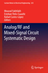 Analog/RF and Mixed-Signal Circuit Systematic Design (Lecture Notes in Electrical Engineering) （2013）