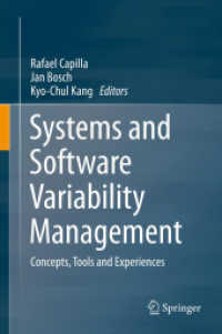 Systems and Software Variability Management : Concepts, Tools and Experiences （2013）