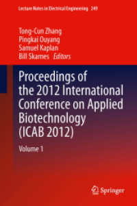 Proceedings of the 2012 International Conference on Applied Biotechnology (ICAB 2012) : Volume 1 (Lecture Notes in Electrical Engineering)