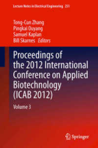 Proceedings of the 2012 International Conference on Applied Biotechnology (ICAB 2012) : Volume 3 (Lecture Notes in Electrical Engineering)
