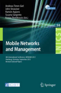 Mobile Networks and Management : 4th International Conference, MONAMI 2012, Hamburg, Germany, September 24-26, 2012, Revised Selected Papers (Lecture Notes of the Institute for Computer Sciences, Social Informatics and Telecommunications Engineering)