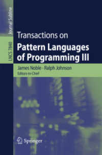 Transactions on Pattern Languages of Programming III (Transactions on Pattern Languages of Programming)