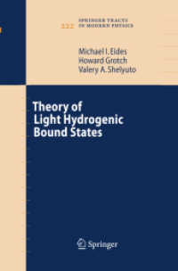 Theory of Light Hydrogenic Bound States (Springer Tracts in Modern Physics)