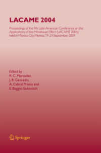 LACAME 2004 : Proceedings of the 9th Latin American Conference on the Applications of the Mössbauer Effect, (LACAME 2004) held in Mexico City, Mexico, 19-24 September 2004 （2005）