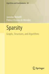 Sparsity : Graphs, Structures, and Algorithms (Algorithms and Combinatorics) （2012）