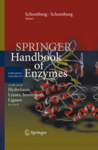 Class 3.4-6 Hydrolases, Lyases, Isomerases, Ligases : EC 3.4-6 (Springer Handbook of Enzymes) （2ND）