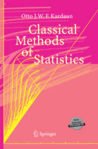 Classical Methods of Statistics : With Applications in Fusion-Oriented Plasma Physics （2005）
