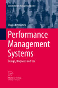 Performance Management Systems : Design, Diagnosis and Use (Contributions to Management Science)
