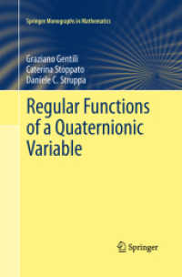 Regular Functions of a Quaternionic Variable (Springer Monographs in Mathematics)
