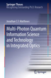 Multi-Photon Quantum Information Science and Technology in Integrated Optics (Springer Theses)
