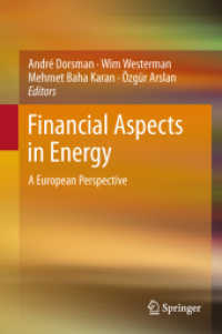 Financial Aspects in Energy : A European Perspective （2011）