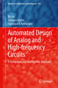 Automated Design of Analog and High-frequency Circuits : A Computational Intelligence Approach (Studies in Computational Intelligence)