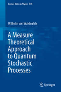 A Measure Theoretical Approach to Quantum Stochastic Processes (Lecture Notes in Physics)