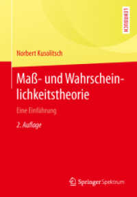 Maß- und Wahrscheinlichkeitstheorie : Eine Einführung (Springer-lehrbuch) （2ND）