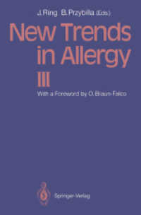 New Trends in Allergy III （Reprint）