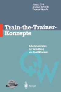 Train-the-Trainer-Konzepte : Arbeitsmaterialien zur Vermittlung von Qualitätswissen （1997）