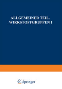 Allgemeiner Teil. Wirkstoffgruppen I, 2 Tle. (Handbuch der Pharmazeutischen Praxis - Vollständige (4.) Neuausgabe .1) （4. Aufl. 2014. lxii, 1268 S. LXII, 1268 S. 230 Abb. In 2 Bänden,）