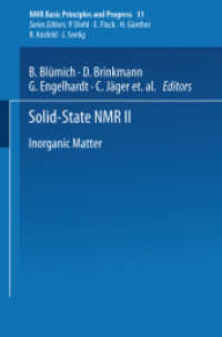 Solid-State NMR II : Inorganic Matter (Nmr Basic Principles and Progress)