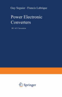 Power Electronic Converters : DC-AC Conversion (Electric Energy Systems and Engineering Series) （2012. xxi, 444 S. XXI, 444 p. 1 illus. 279 mm）
