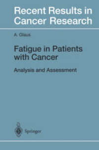 Fatigue in Patients with Cancer : Analysis and Assessment (Recent Results in Cancer Research)