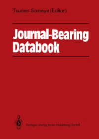 Journal-Bearing Databook （2014. xiii, 326 S. XIII, 326 p. 7 illus. 297 mm）