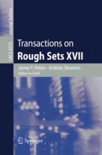 Transactions on Rough Sets XVII (Transactions on Rough Sets) （2014）