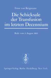 Die Schicksale Der Transfusion Im Letzten Decennium