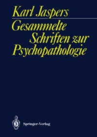 Gesammelte Schriften Zur Psychopathologie （Reprint）