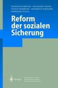 Reform Der Sozialen Sicherung （Softcover Reprint of the Original 1st 2004）