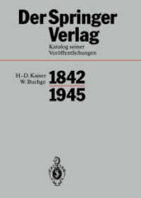 Der Springer-Verlag : Katalog Seiner Veröffentlichungen 1842-1945