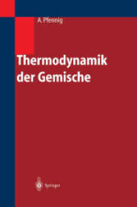 Thermodynamik Der Gemische （Softcover Reprint of the Original 1st 2004）