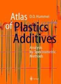 Atlas of Plastics Additives : Analysis by Spectrometric Methods （Softcover reprint of the original 1st ed. 2002. 2012. viii, 539 S. VII）