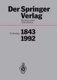 Der Springer-Verlag : Katalog Seiner Zeitschriften 1843-1992