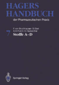 Hagers Handbuch der Pharmazeutischen Praxis, 3 Tle. : Stoffe A-D （5. Aufl. 2013. xciii, 1451 S. XCIII, 1451 S. In 3 Bänden, nicht e）