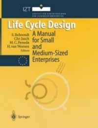 Life Cycle Design : A Manual for Small and Medium-sized Enterprises （Reprint）