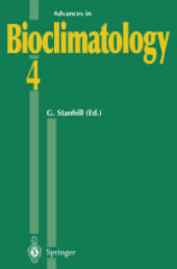 Advances in Bioclimatology_4 (Advances in Bioclimatology) 〈4〉