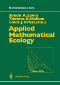 Applied Mathematical Ecology (Biomathematics) （Reprint）