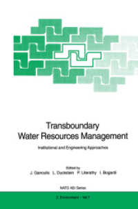 Transboundary Water Resources Management : Institutional and Engineering Approaches (NATO Asi Series (Closed) / NATO Science Partnership Subseries: 2 （Reprint）