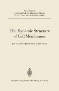 The Dynamic Structure of Cell Membranes (Colloquium Der Gesellschaft Fur Biologische Chemie in Mosbach Baden) （Reprint）