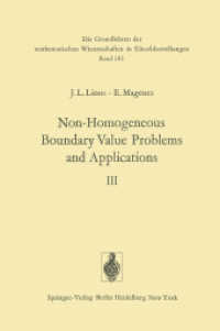 Non-Homogeneous Boundary Value Problems and Applications : Volume III (Grundlehren Der Mathematischen Wissenschaften) （Reprint）