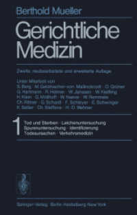 Gerichtliche Medizin, 2 Tle. : Teil 1: Tod und Sterben. Leichenuntersuchung. Spurenuntersuchung. Identifizierung. Todesursachen. Verkehrsmedizin. Teil 2: Toxikologie. Sexualpathologie. Forensische Gynäkologie. Vaterschaft （2. Aufl. 2014. xliii, 1336 S. XLIII, 1336 S. In 2 Bänden, nicht e）
