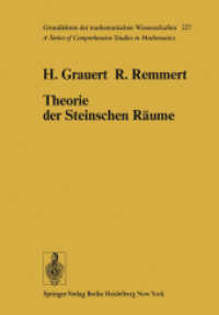 Theorie Der Steinschen Raume (Grundlehren Der Mathematischen Wissenschaften) （Reprint）