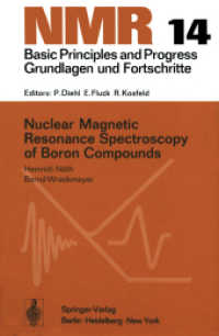 Nuclear Magnetic Resonance Spectroscopy of Boron Compounds (NMR Basic Principles and Progress) 〈14〉