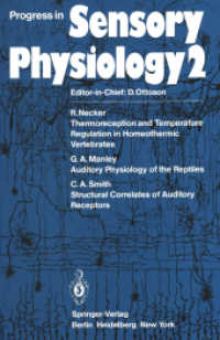 Progress in Sensory Physiology (Progress in Sensory Physiology) （Reprint）