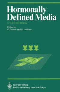 Hormonally Defined Media: A Tool in Cell Biology Lectures and Posters Presented at the First European Conference on Serum-Free Cell Culture Heid (Proceedings in Life Sciences)