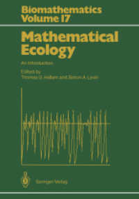 Mathematical Ecology: An Introduction (Biomathematics) 〈17〉